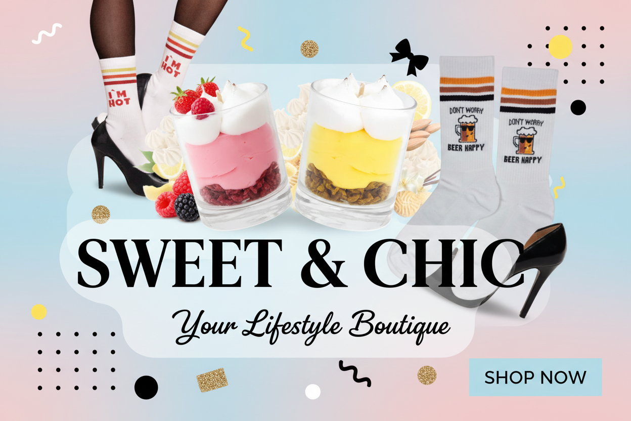 Banner com produtos Glamour Moda