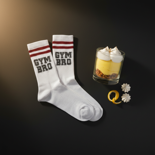 Kit Gym Bro — Meias + Vela Merengue de Limão